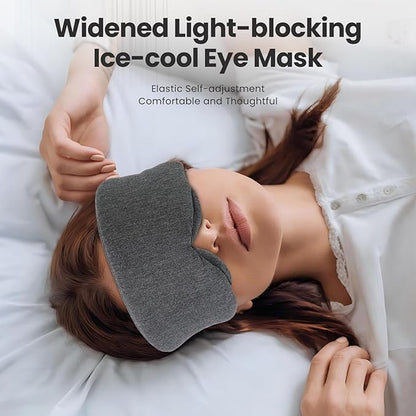 3D Eye Mask Sleep Mask for Travel Light Blocking Comfortable Eyemask Lightweight Non-Press Sleeping Mask Eye Protection for Deep Sleep Optimal Sleep Experience (Black)