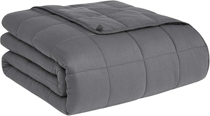 CuteKing Weighted Blanket for Adults (20lbs, 48"x72", Grey) Heavy Blanket for 180-190lbs, Weighted Blanket for Cooling & Heating with Premium Glass Beads, Soft Thick Blanket for Adult All-Season