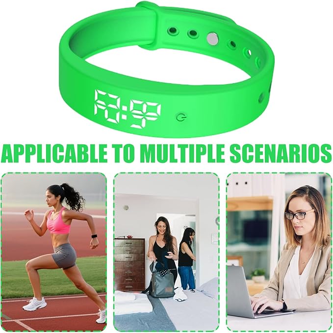 Alarm Vibrating Watch, Alarm Reminder Watch, Silent Vibrating Timer Clock, 3 Alarms Daily Organizer Timer for Adults/Men/Women/Teens/Elderly