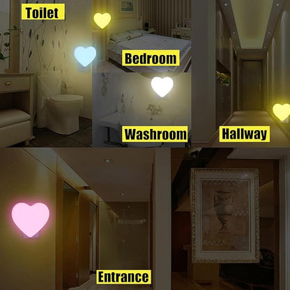 INZU Night Lights Plug into Wall, LED Night Light for Kids, Cute Nightlight with Auto Dusk to Dawn Sensor, LED Nightlight with Soft Warm Light for Bedroom, Nursery, Bathroom, Hallway (Yellow)