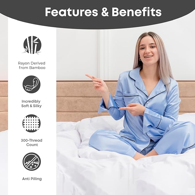 LINENWALAS Flat Sheet Only Rayon Derived from Bamboo Silk King Size Bedsheet Luxury Soft Cooling Flat Bed Bedsheet for Hot Sleepers (King, Charcoal Grey)