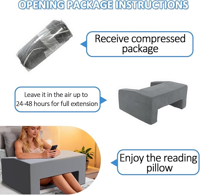 Lap Pillow Desk - Gaming Pillows for Lap, Multi-Functional Reading&Book Pillow and Machine Washable Desk Pillows for Napping, Work & Sofa Couch Use