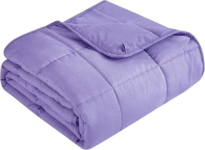 Topcee Weighted Blanket for Adults (15 lbs, 48" x 72") Twin Size Soft Cooling Heavy Blanket Sleeping, Apply to 130-160 lbs Body, Thick Breathable Blanket with Glass Bead, Easy Care