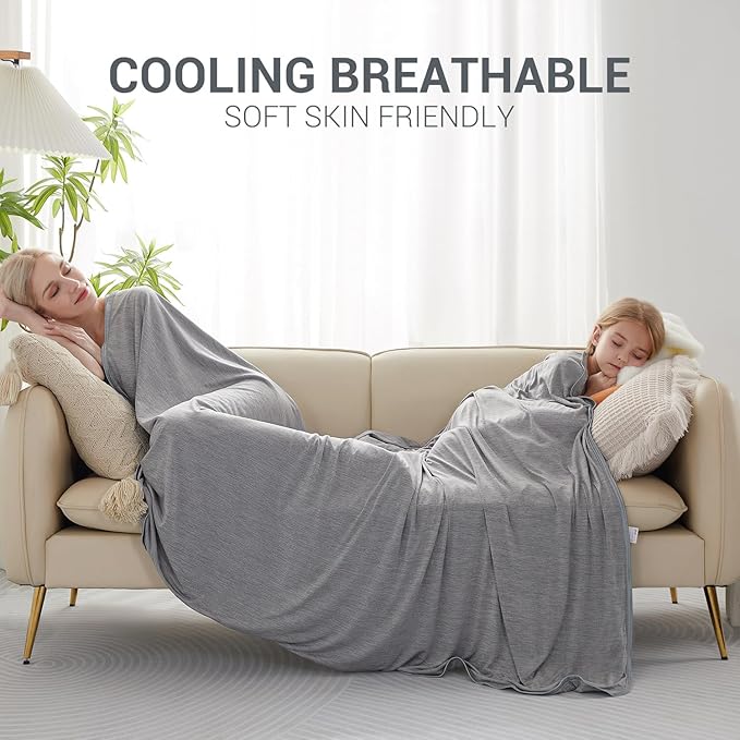 Marchpower Cooling Blanket Queen Size for Hot Sleepers, Arc-Chill Cooling Blanket Double-Sided Cooling, Japanese Cooling Fiber Absorbs Body Heat, Lightweight Soft Cold Blankets for Sleeping Summer
