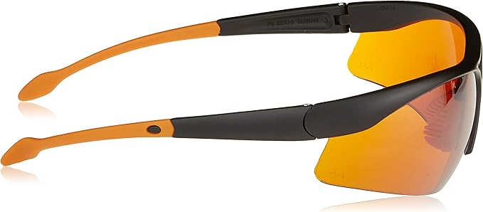 NoBlue Blue Light Blocking Safety Sunglasses for Sleep, Gaming & Screens – Amber Lenses Block 99.9% Blue & UV, ANSI Z87.1 Certified, Relieve Eye Strain & Support Deeper Sleep