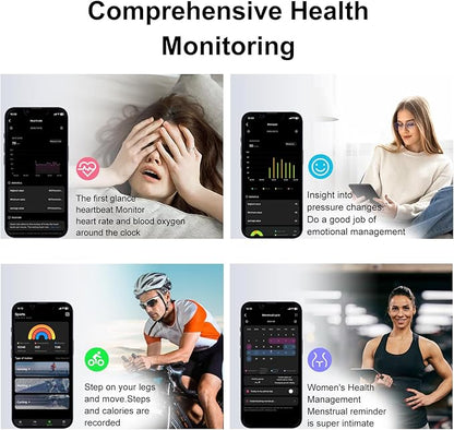 Smart Ring Fitness Tracker Ring for Women & Men, Sleep/Step/Blood Oxygen/Heart Rate Monitor, Long-Lasting Battery Sleep Ring, No Subscription Fee, Compatible with iOS & Android (Matte Silver, #9)