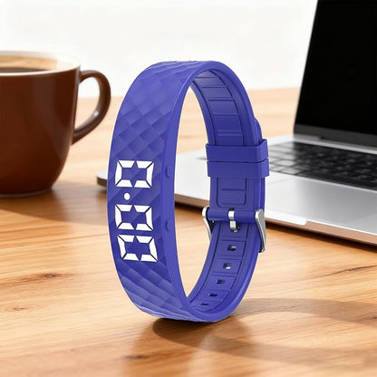 Vibrationswecker Armband | Vibrating Alarm Wristband, Silent Alarm Watch, Wrist Alarms Clock, Gentle Vibration Wakeup Watch, Vibrating Wrist Clock for Deep Sleepers/Hearing