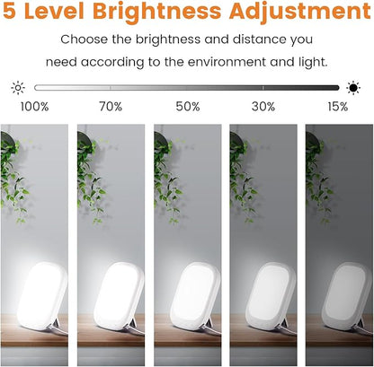 LASTAR Sun Lamp 10,000 Lux Daylight Lamp with Memory Function 5 Adjustable Brightness Levels 4 Color Temperature 4 Timer Funtion Sunlight Lamp Mountable Support Smart Plug