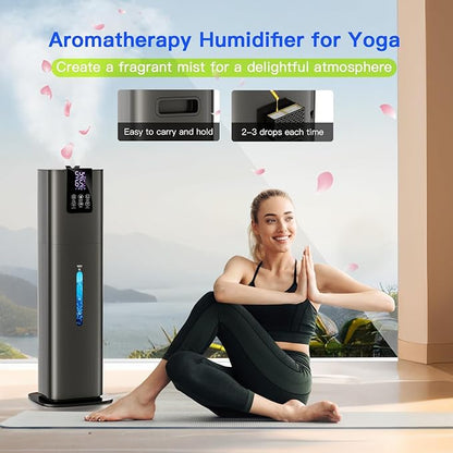 Smart Humidifiers Large Room Bedroom Home, 2.11Gal(8L) Quiet Top Fill Cool Mist Humidifier, Smart App & Remote Control, 3 Speed Humidifier with 360° Nozzle, Humidity Setting for Baby Office(Gray)