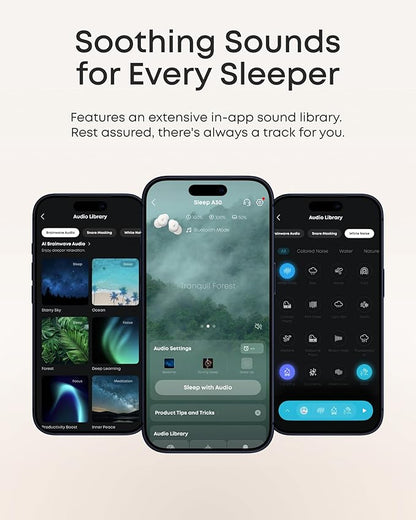 Soundcore Sleep A30 Special by Anker, Sleep Earbuds, ANC, Passive Isolation, Snore Masking Sleep Headphones, Extensive Sleep Audio, Ultra Comfort for Side Sleepers, 8-10H Playtime