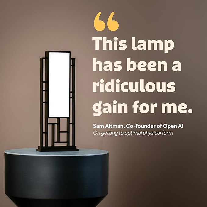Circadian Optics Lattis Bright Light Therapy Desk Lamp | As Seen On Shark Tank | Ultra Powerful 10,000 LUX Brightness | 5500K Color Mimics Noon Day Sun | Improve Your Mood, Sleep, Energy & Focus