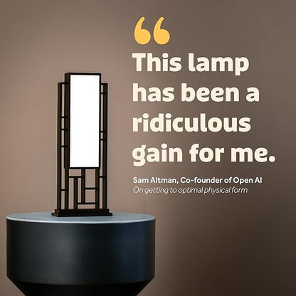 Circadian Optics Lattis Bright Light Therapy Desk Lamp | As Seen On Shark Tank | Ultra Powerful 10,000 LUX Brightness | 5500K Color Mimics Noon Day Sun | Improve Your Mood, Sleep, Energy & Focus