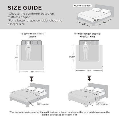 Bedsure Cooling Comforter Queen Size - Cooling Blankets for Hot Sleepers, Lightweight Comforter for Summer with Dual-Sided Cool Tech, Soft Breathable Cold Blanket for Sleeping, White, 88x88 Inches