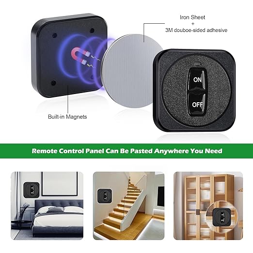 Mini WiFi Smart Switch with Rf 433 Mhz Remote Control,120 Volt Ac 220v Remote Control Switch WiFi Tuya App,10a Relay Wireless Light Switch and Receiver Kit for Lamp