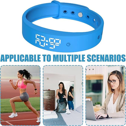 Alarm Vibrating Watch, Alarm Reminder Watch, Silent Vibrating Timer Clock, 3 Alarms Daily Organizer Timer for Adults/Men/Women/Teens/Elderly