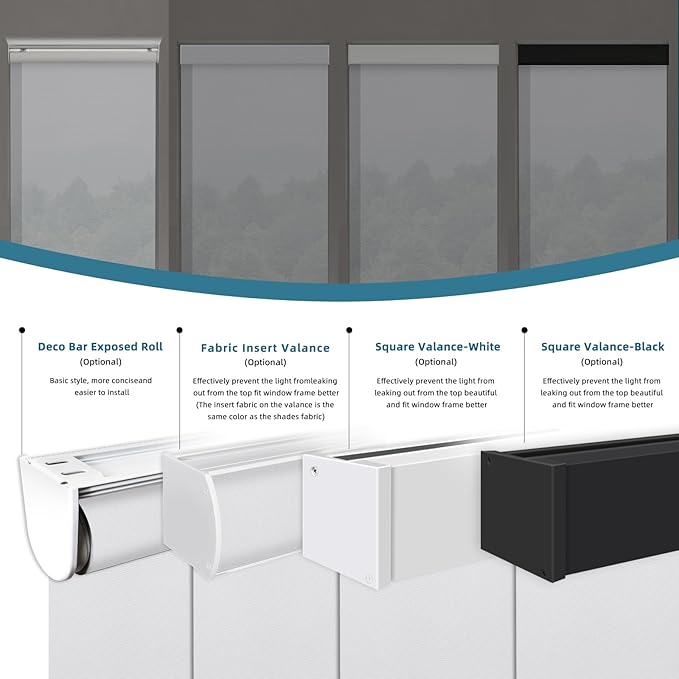 Motorized Light Filtering Shades Work with Homekit Thread-Enabled,50% Blackout Smart Blinds for Windows, Electric Blinds with Remote, APP/Voice Control, Sunscreen PVC Free Wihte