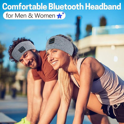 Aurya Sleep Headphones Sports Wireless Bluetooth Headband for Side Sleeper, Bluetooth 5.4, with Ultra-Thin HD Stereo Speaker, Sleeping Headphone for Women Men Running Yoga Workout