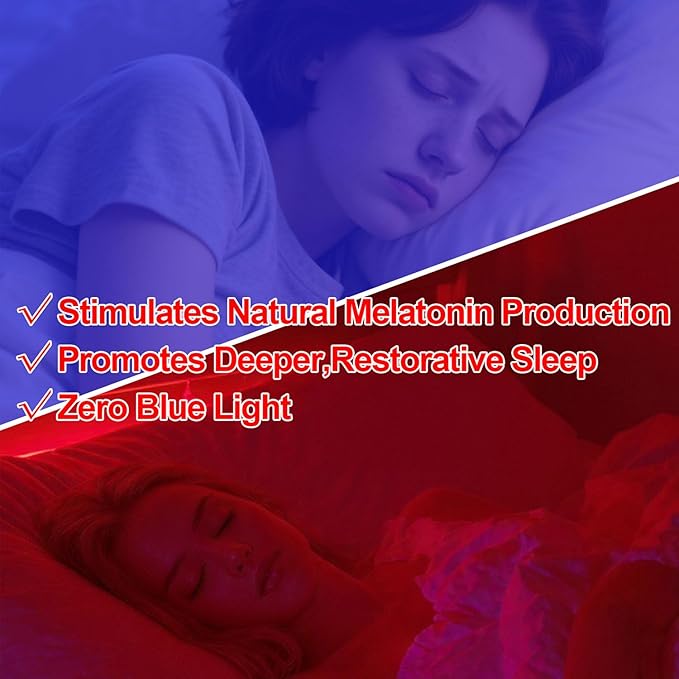 670nm Red & Amber Light Night Light for Sleep[2 Pack] - Zero Blue Light, with Dusk to Dawn Sensor Auto On/Off LED Red Night Light Plug into Wall for Nursery Bedroom Bathroom