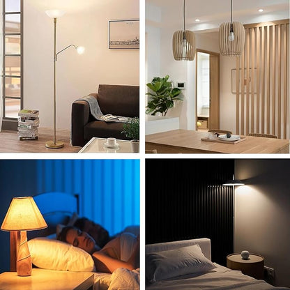 3 Way LED Light Bulbs 8 Pack, 3 Way Light Bulbs 30 70 100 Soft White 3000K,E26 Medium Base A19 Three Way Light Bulb, Indoor 3way Bulb for Reading