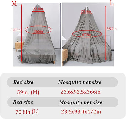 Faraday Fabric Silver Fiber EMF Protection Faraday Tent WiFi 5G Block RF Shielding Canopy Bed Cover Queen Size (Color : Silver, Size : Large)
