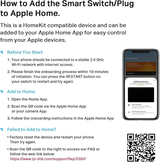 TP-Link Tapo Apple HomeKit Smart Plug Mini, Compact Design, 15A/1800W Max, Super Easy Setup, Works with Siri, Alexa & Google Home, UL Certified, 2.4G Wi-Fi Only, White, Tapo P125(2-Pack)