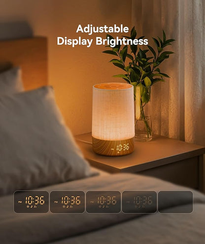 Dreamegg Sunrise Alarm Clock - Sound Machine with Alarm Clock & Wake Up Light, 29 Soothing Sounds, Dimmable Display, White Noise Machine for Bedroom, Heavy Sleepers, Adults & Kids