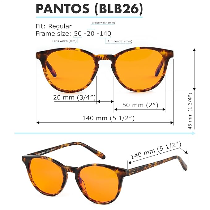 +1.0 +1.5 +2.0 +2.5 Orange Blue Light Blocking Reading Glasses for Better Sleep - Migraine Glasses for Women & Men