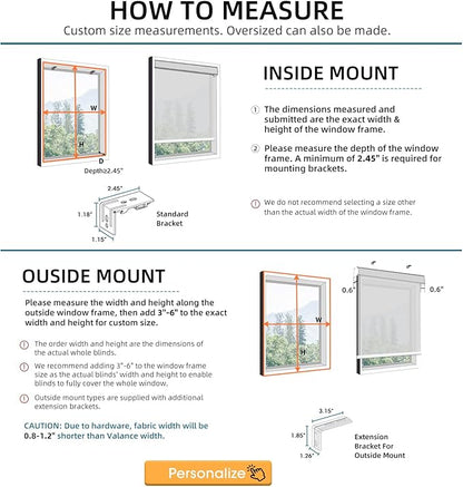 SmartWings Motorized Smart Blinds with Remote, Custom Automatic 100% Blackout Roller Shade Compatible with Alexa/Homekit/Google, Electric Smart Blinds for Indoor Windows, Linen Caramel