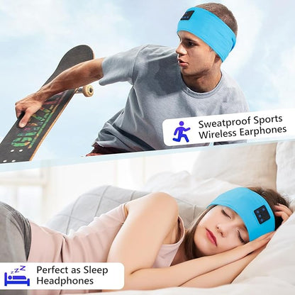 Aurya Sleep Headphones Sports Wireless Bluetooth Headband for Side Sleeper, Bluetooth 5.4, with Ultra-Thin HD Stereo Speaker, Sleeping Headphone for Women Men Running Yoga Workout