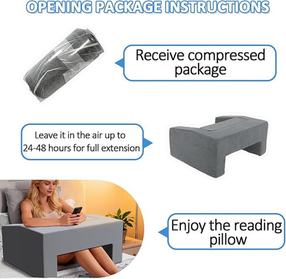 Lap Desk Pillow with Removable Cover Adjustable Angle Gaming & Machine Washable Reading Pillow for Adults Multipurpose Laptop Bed Tray with Arms for Working