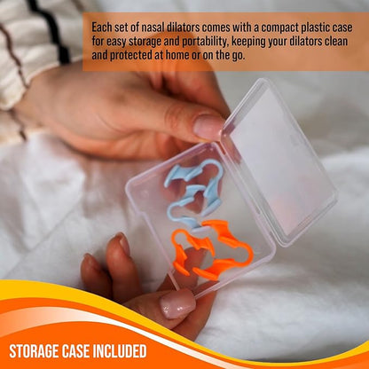 Nasal Dilators for Snoring - Anti Snore Nasal Dilator for Breathing - Upgraded Harder Version - Nose Breathing Aids - Nose Dilator for Sleep, Exercise - 4-Pack, 2 Small & 2 Medium - by Mobi Lock