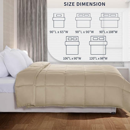 NEXHOME PRO Viscose from Bamboo Comforter King Cooling Lightweight Duvet Insert, Organic Natural Summer Bedding Blanket for Hot Sleepers,8 Corner Tabs 90" L x 106" W