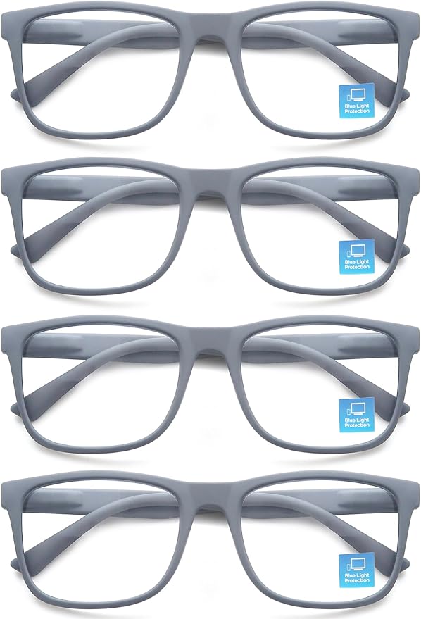 Blue Light Blocking Reading Glasses Men Large Oversized Square Readers Wide fit Cheaters for Men W/Big Head/Large Face