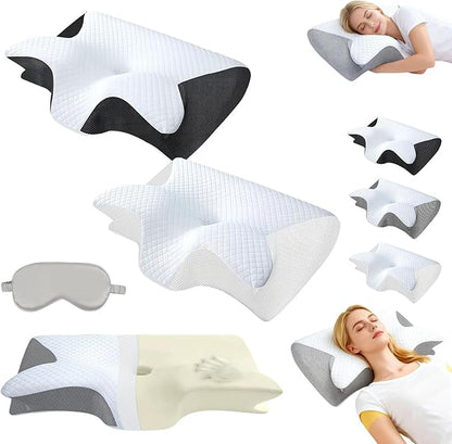 Sleep Apnea Pillow Pillows for Side Sleepers, Ergonomic Pillow, Breathable and Not Stuffy, Made Memory Foam, for Neck Support, for Side, Back, Stomach Sleepers