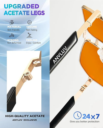 ANYLUV Blue Light Glasses Men/Women, Blue Light Blocking Glasses, Computer Screen Blocker Eyes Protection Glasses
