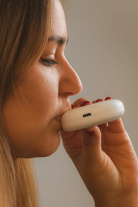 Just Breathe™ Calm Breathing Device – Natural Stress & Anxiety Relief Tool – Helps Regulate Breathing, Reduce Overwhelm & Promote Calm (Drug-Free)