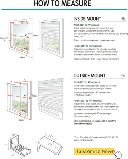 Yoolax Motorized Zebra Blinds Works with Alexa, Motorized Blinds with Remote Custom Size, Privacy Electric Zebra Shades for Windows (80% Shading Luxury Coffee)