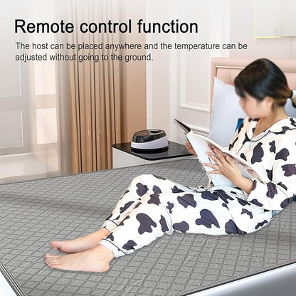 Smart Water Heating Blanket,Water Circulation Electric Blanket with Remote Control,radiation-free,2-12h Scheduled Shutdown,20-65 ℃ Temperature Regulating,Silent,gift for Family(Size:150*180cm)