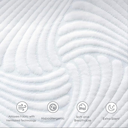 King Size Electric Heated Mattress Pad - Bed Warmer with Memory & Preheat Functions, 12 Heat Settings Dual Control for 1-12 Hours Auto Off, Lighted Button