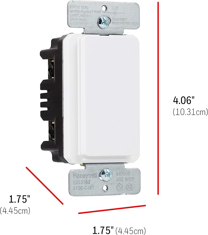 UltraPro Wall Push Timer, 8 Easy-to-Use Preset, Countdown Options, Manual ON/Off Buttons overrides, Indoor or Outdoor Lighting – 40989, 1 Pack, White