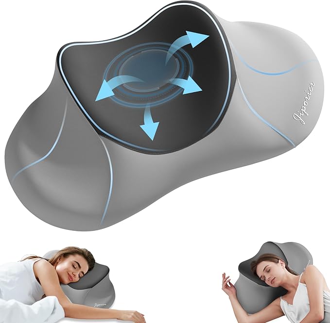 Cervical Neck Pillow for Sleeping，Ergonomic Memory Foam Pillow for Neck Pain Relief,Side Sleeper Pillows for Adults,Orthopedic Bed Pillow for Side Back Stomach Sleepers