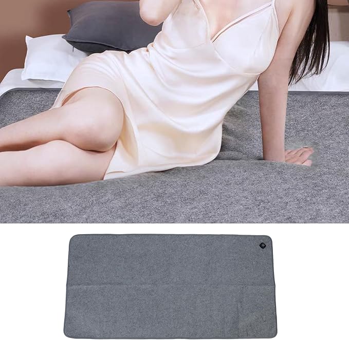 Electric Heated Blanket, 160 x 80cm Fast Heating Smart Temperatures Control Washable Electric Bed Warmer for Winter or Cold Days (US Plug)