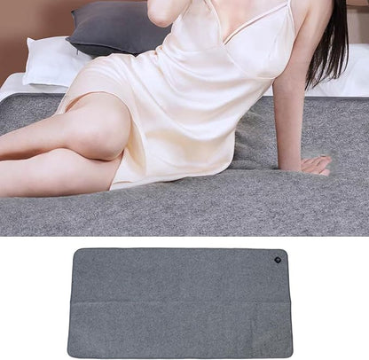 Electric Heated Blanket, 160 x 80cm Fast Heating Smart Temperatures Control Washable Electric Bed Warmer for Winter or Cold Days (US Plug)