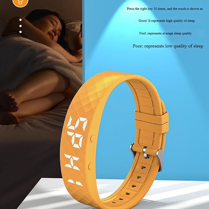 Rise Alarm Band - Rise Alarm Band for Deaf, Alarms Bracelet, Convenient Heavy Sleepers Bracelet, Watch Silent Timer, Vibrating Alaarm Wristband, Adjustable Wearable Alarms Device for Women Men Kids