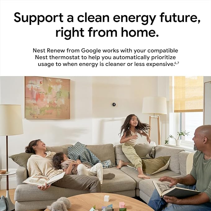 Google Nest Learning Thermostat - 3rd Gen - Programmable Smart Thermostat for Home - Compatible with Alexa (Stainless Steel)