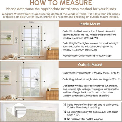 Kincmo No Drill Motorized Blinds with Remote, 100% Blackout Roller Shades for Windows, Custom Electric Blinds Compatible with Alexa, Apple Homekit, Google Home (100% Blackout Linen Stone)
