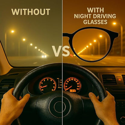 Okany 3 Pack Blue Light Blocking Glasses for Women Men, Round Computer Glasses with Night Vision Lenses, Anti Eye Strain/UV/Glare Gaming Glasses