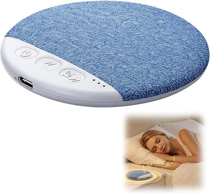 Sleep Pillow Speaker, Bluetooth Pillow Speaker for Sleeping, Mini Bone Conduction Bluetooth Sleep Aid with White Noise Timer, Flat and Ultra-Thin, Auto-Off Function for Deep Sleep (Blue)