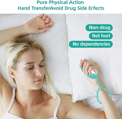 Sleep Aid Device, Micro-Current Sleep Instrument Anxiety Device, Portable Rechargeable Sleep Aid for Anxiety and Insomnia (Green)