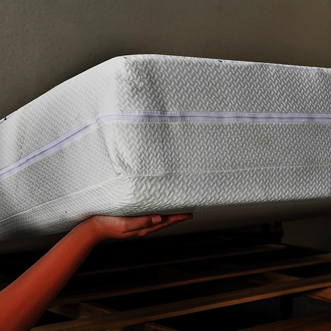 Heavy Duty Waterproof Breathable Mattress Encasement Cover - 6-Sided Zippered Mattress Protector with Elastic, Removable Design & Thick Fabric-King 76''x80''. Depth 16''-18''